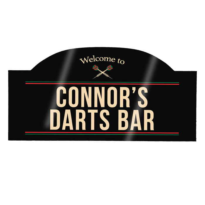 Personalised Bar Sign – Custom Name, Darts Bar Style