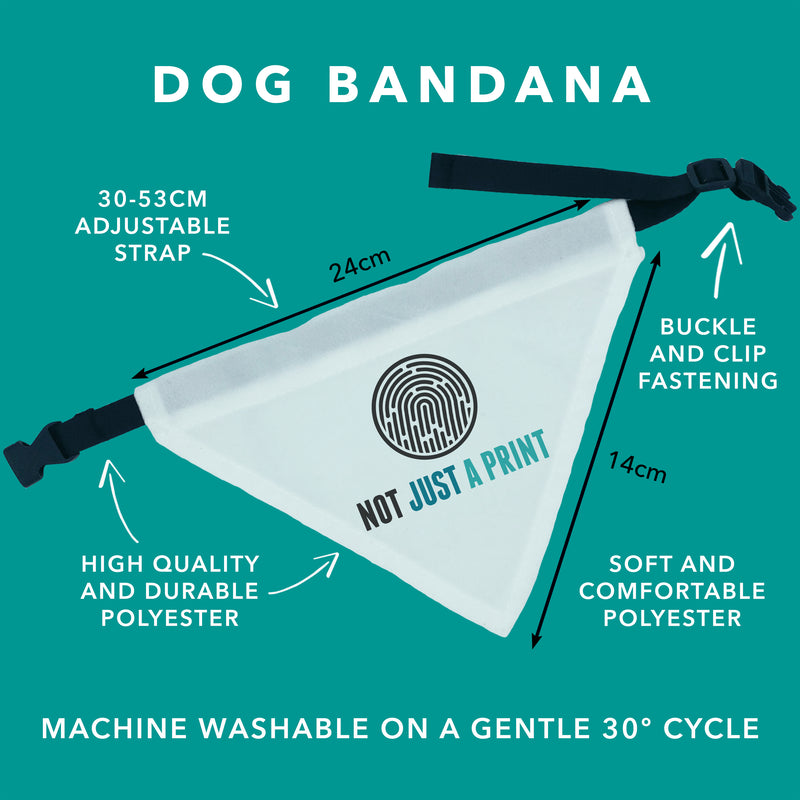 Newcastle's Dog Bandana | Brown Ale | Cute Dog Collar Girl Boy Dog Accessories | UK Seller | Navy & Blue Toon Army Stripes Bandana