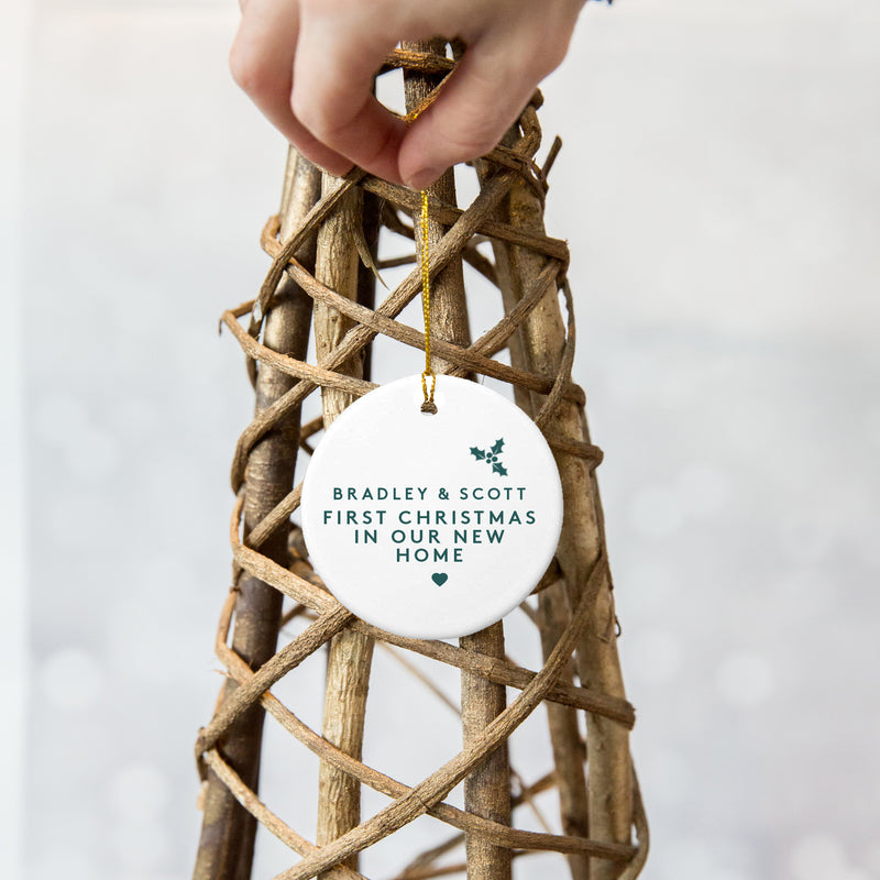 Personalised New Home Christmas Bauble
