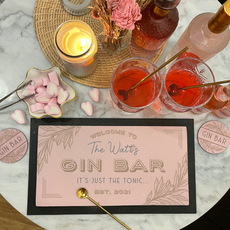 Personalised Gin Bar Accessory Set