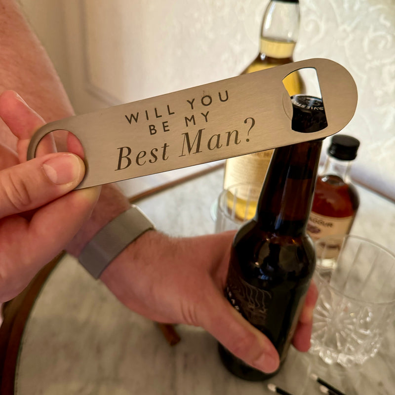 Will You be my Best Man bottle opener