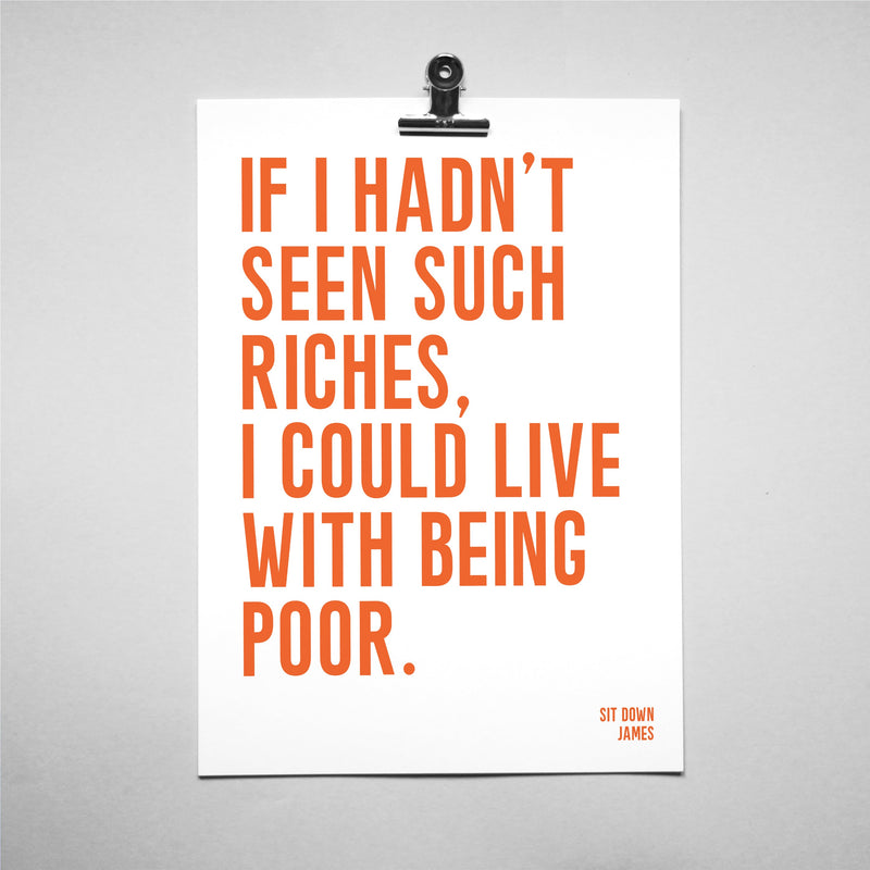 Custom Song Lyric Print – Bold Bright Typography Wall Art | Personalised Music Quote Poster | A5–A1 Print or Framed