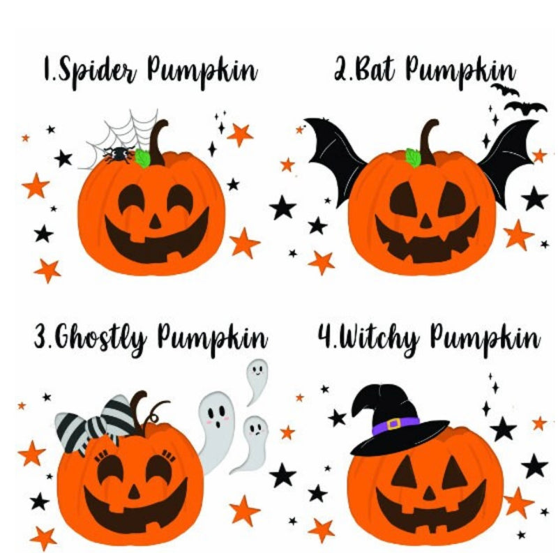 Personalised Trick or Treat Swag Bag | Cute Halloween Pumpkin Characters