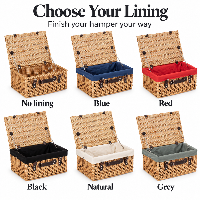 Personalised Logo Wicker Hamper – Custom Branded Gift Hamper