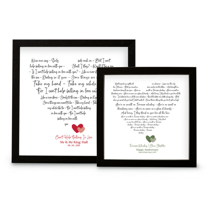 Heart of Words Lyric Print