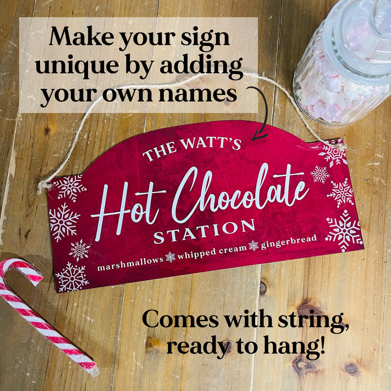 Hot Chocolate Station Mugs & Sign
