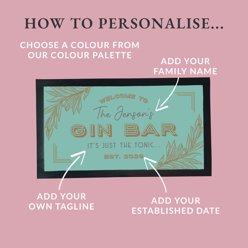 Personalised Gin Bar Accessory Set