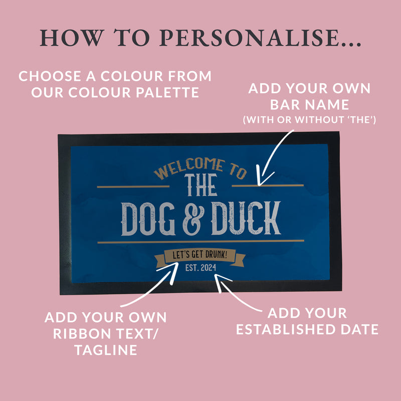 Build Your Own Personalised Home Bar Set – Vintage Pub