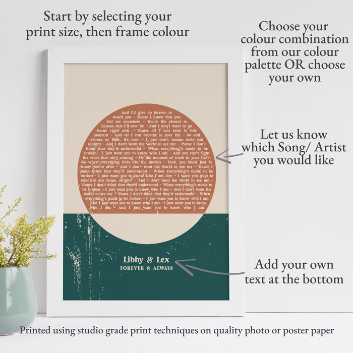 Abstract Circle Modern Art Print