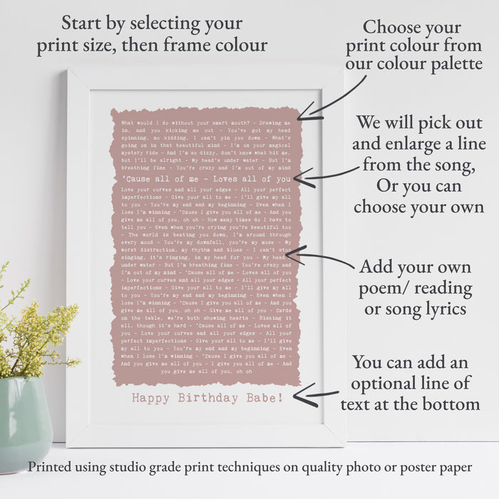 Personalised Poem Song or Speech in a Rustic Style
