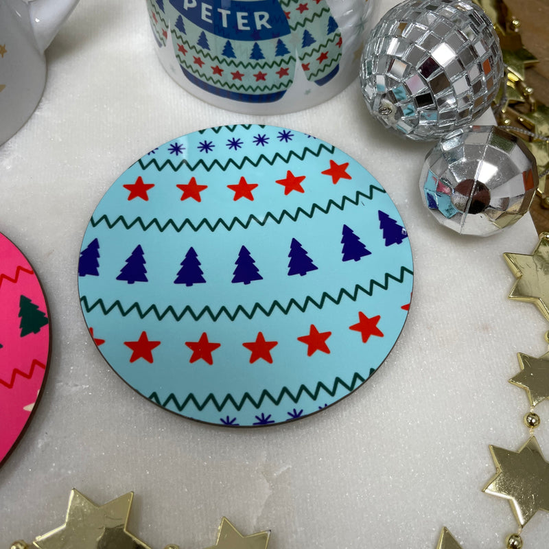 Bright Ugly Christmas Jumper Mug Set 'Merry & Bright'