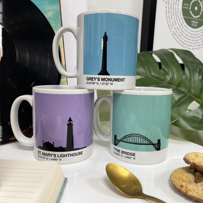 Grey's Monument Newcastle City Mug & Optional Coaster
