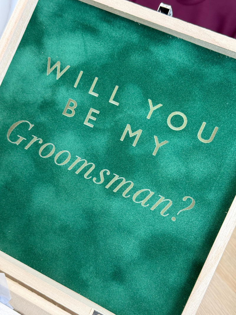 Will You Be My Best Man Proposal Box