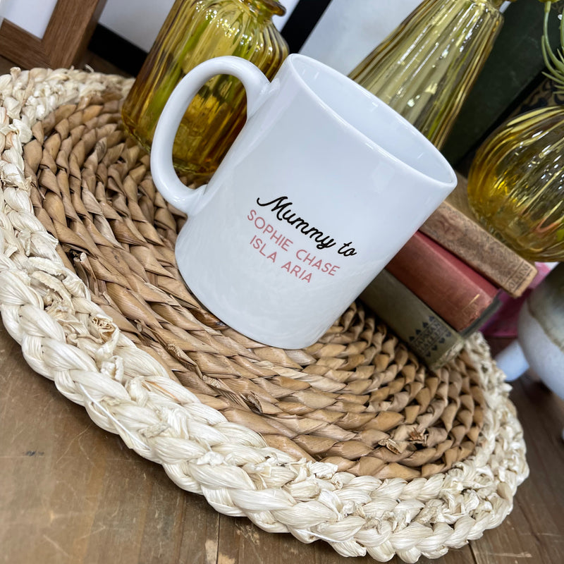 Mamma Bear Mug personalised with any version of 'Mum'