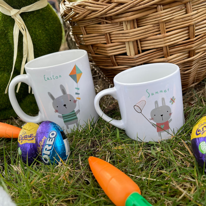Easter Bunny Rabbit Matching Family Mug Set