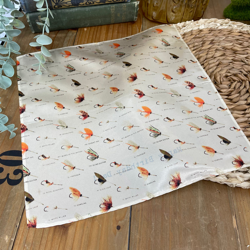 Fishing Tackle Themed Pocket Square pack of 4