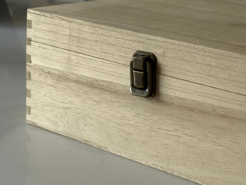 12" Unvarnished Wooden Box