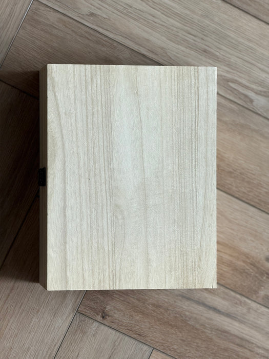 12" Unvarnished Wooden Box