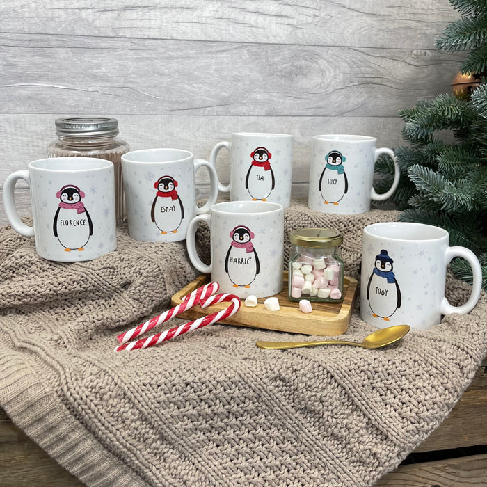 Penguin Family Mugs