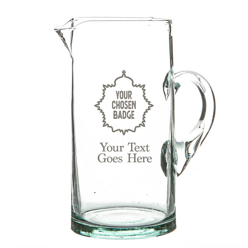 Military Engraved Recycled Glass Jug – Jebel 1 Litre