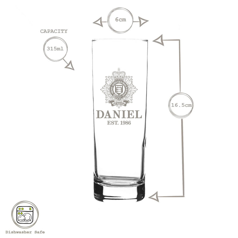 Military Engraved Highball Glass – LAV Ada 315ml