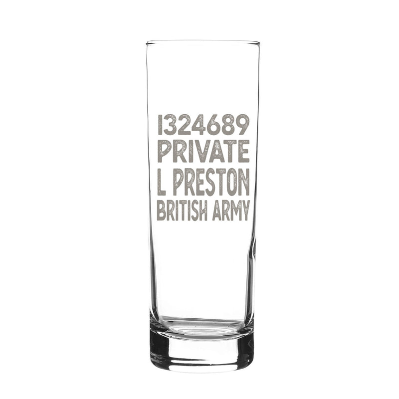 Military Engraved Highball Glass – LAV Ada 315ml