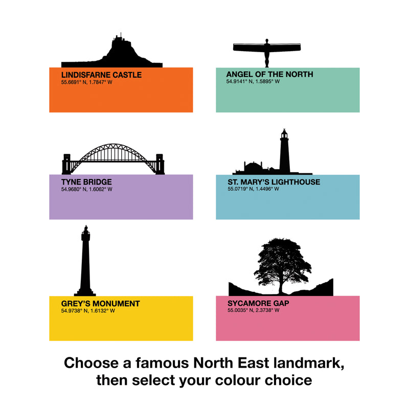 Set of North East Location Mugs