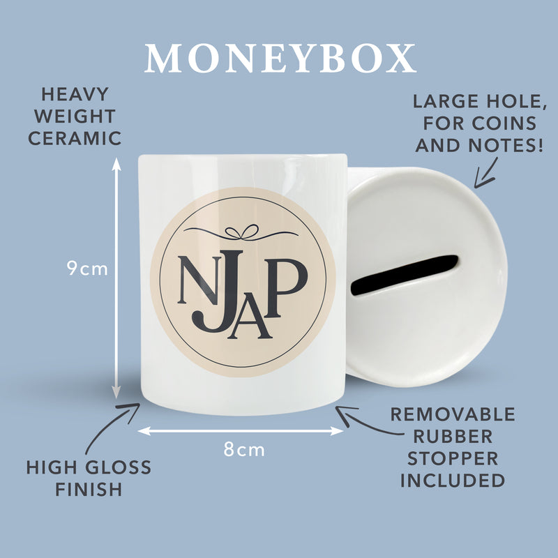 Couples Saving Fund Money Box - New Home Or Adventure Couple Gift - Newly Wed Savings Jar Present
