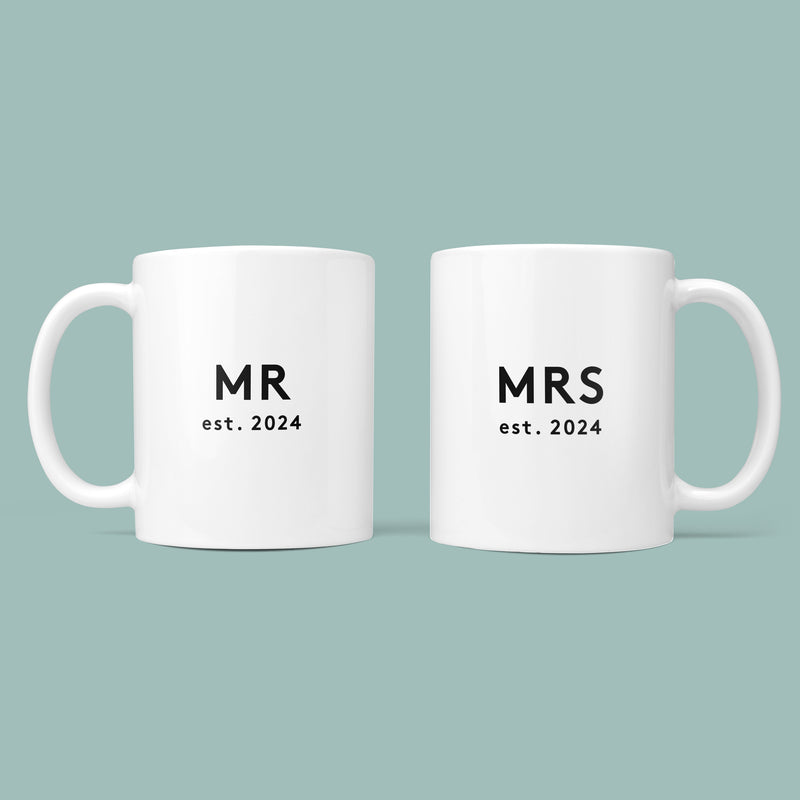 Personalised Anniversary Mug and Coaster Gift for Couples