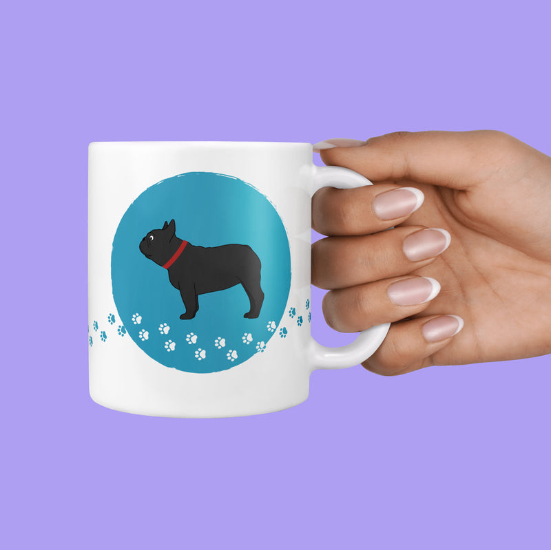 Personalised French Bulldog Mug & Coaster Dog Gift Set