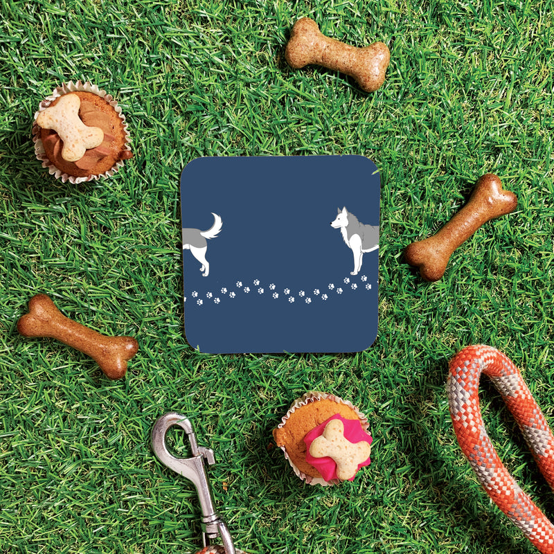 Personalised Husky Mug & Coaster Dog Gift Set