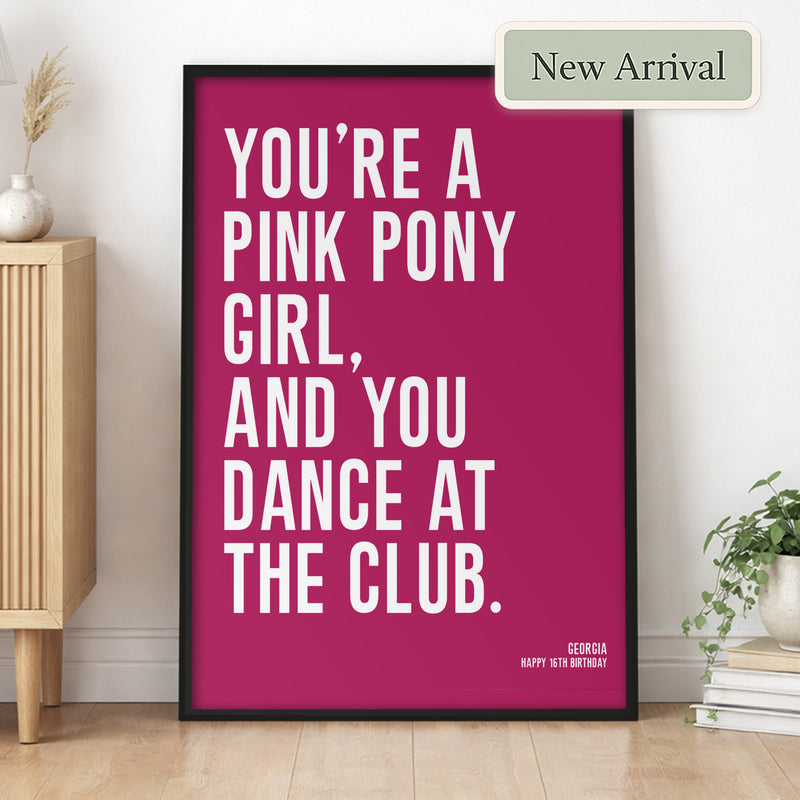 Personalised Single Line Song Lyric or Movie Quote Print – Minimalist Custom Wall Art Gift