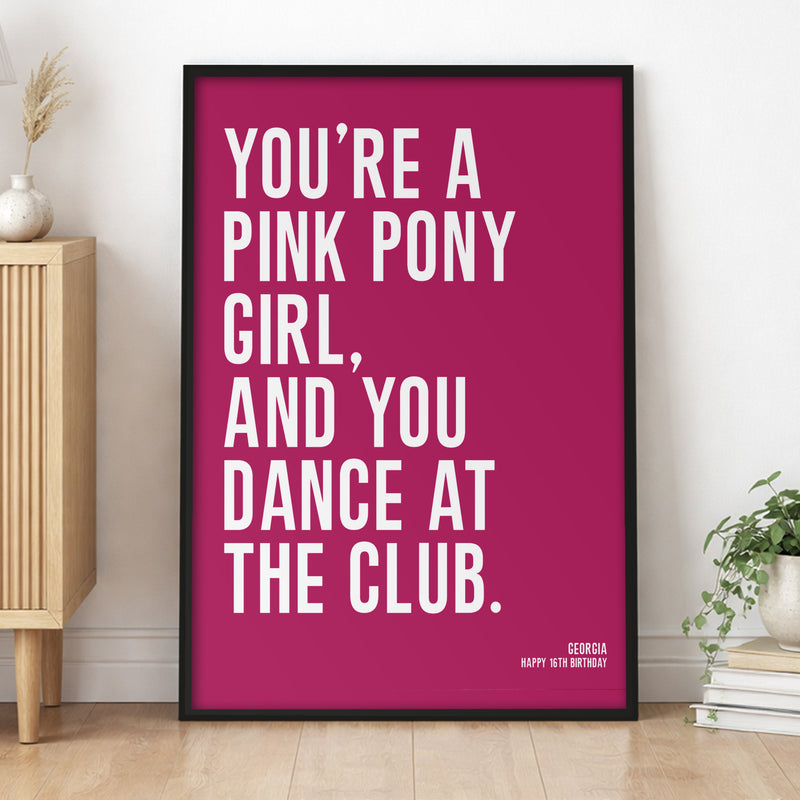 Personalised Single Line Song Lyric or Movie Quote Print – Minimalist Custom Wall Art Gift