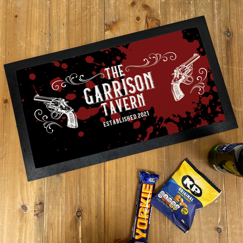 Personalised 1920s Gangster Bar Mat