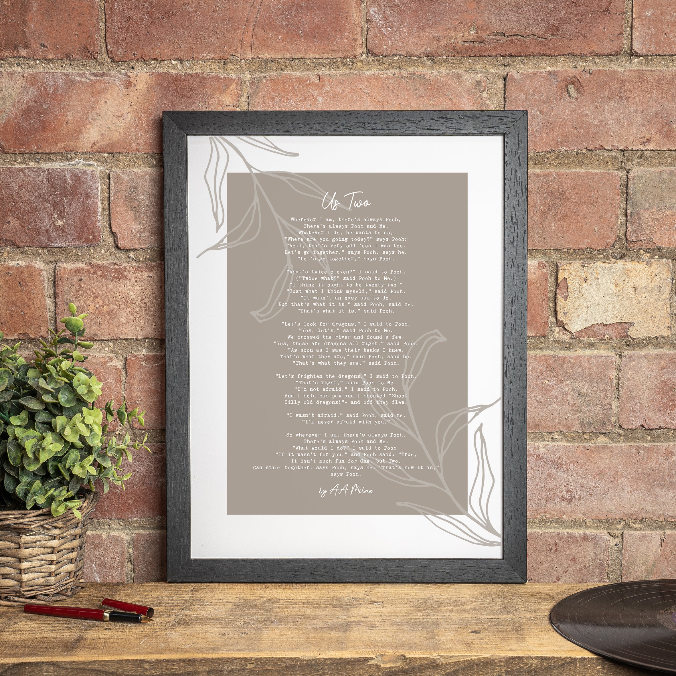 Personalised Poem Print | Custom Framed Poem Gift (UK) — Not Just A Print