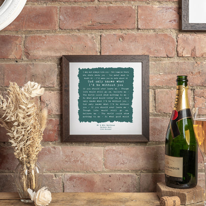 Personalised Poem Song or Speech in a Rustic Style