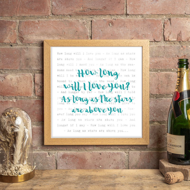 Our Song Lyrics Print – Personalised Couple Song Wall Art Gift