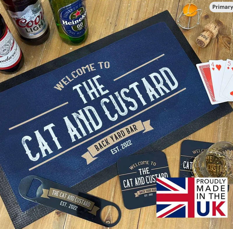 Personalised Vintage Pub Sign LED Light – Custom Bar Sign