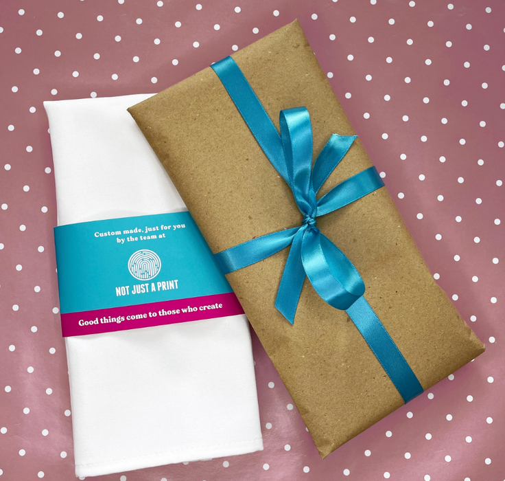 New Home Personalised Tea Towel – Map Print | 2nd Cotton Anniversary Gift