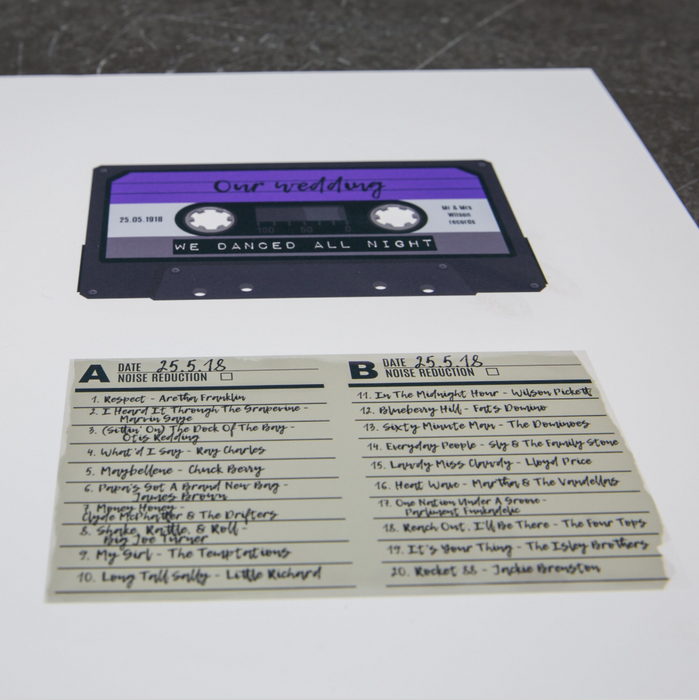 Mix Tape Cassette With Track List Or Set Personalised