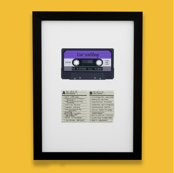 Mix Tape Cassette With Track List Or Set Personalised