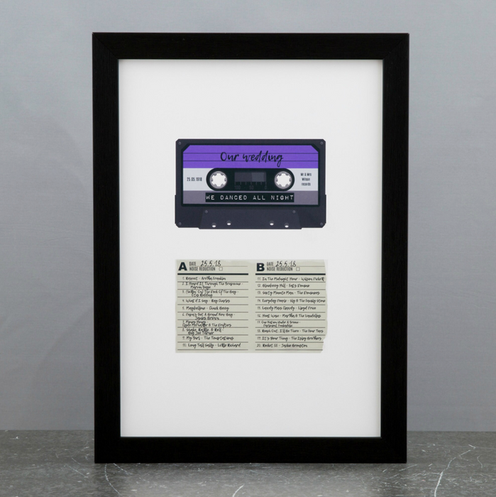 Mix Tape Cassette With Track List Or Set Personalised