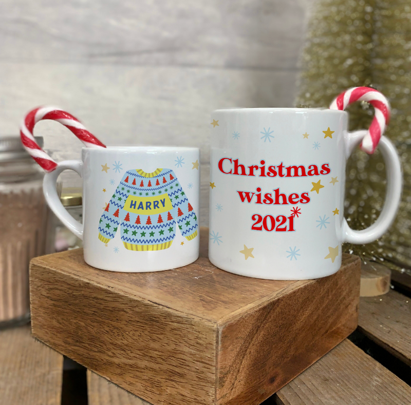Bright Ugly Christmas Jumper Large Mug