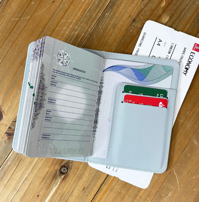 World Map Passport Holder & Luggage Tags Gift