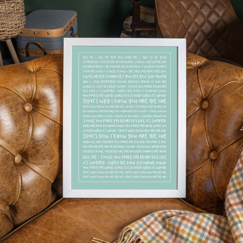 Personalised Poem Print – Custom Poem or Message Wall Art