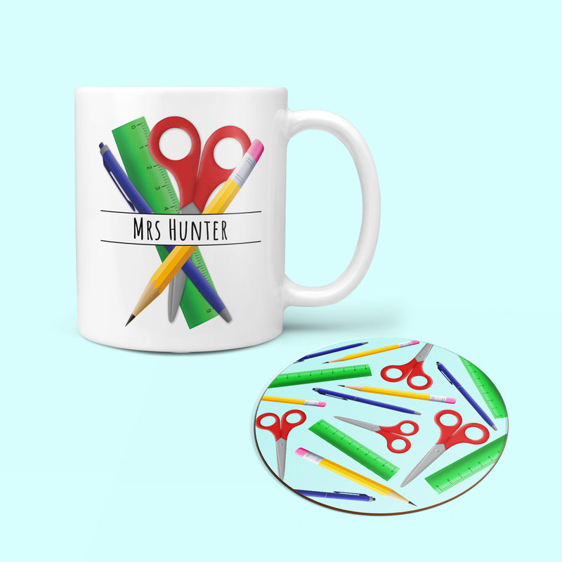 Teacher Gift | Mug and Coaster | Stationary