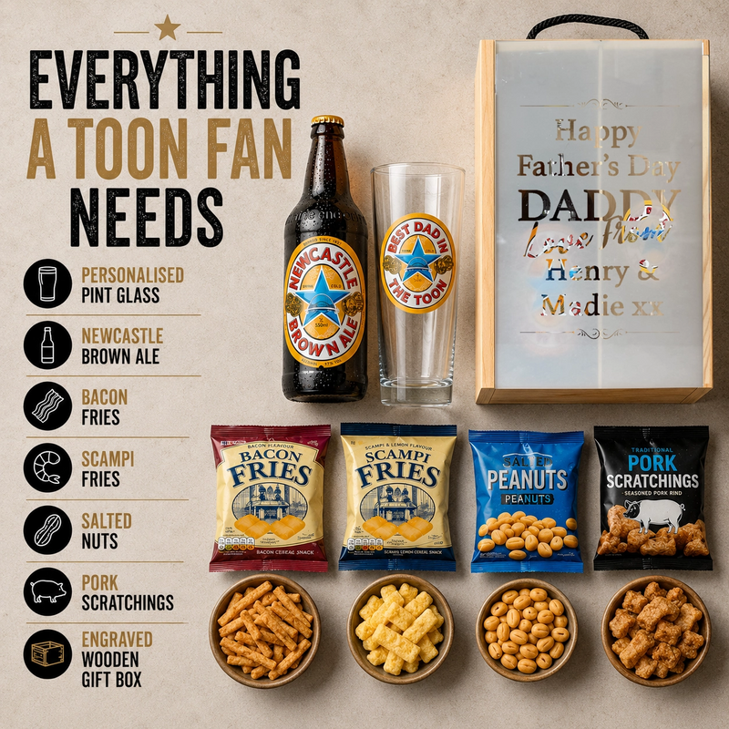 Ultimate Toon Fan Gift Set – Personalised Newcastle Brown Ale Gift Box