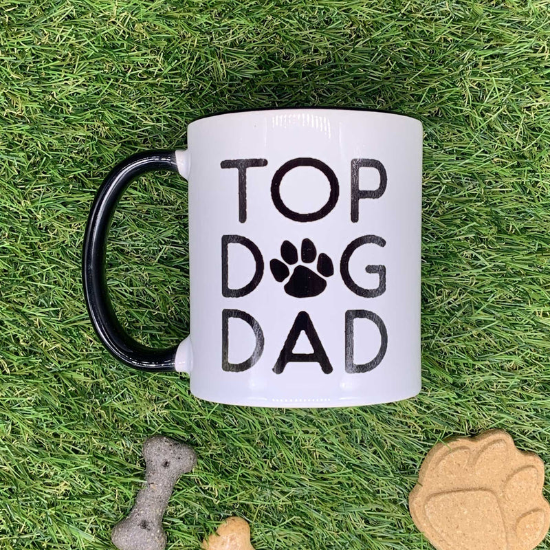 Personalised Top Dog Dad Mug and Coaster Set