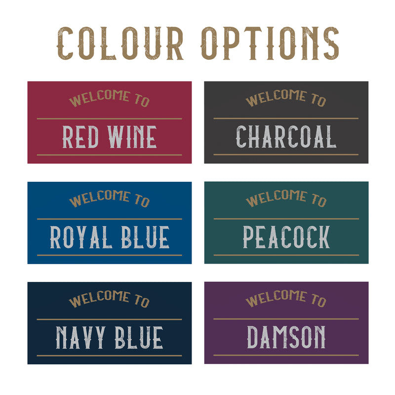 Custom Home Bar Wall Art Print – Personalised Pub Sign Style (Framed or Unframed)