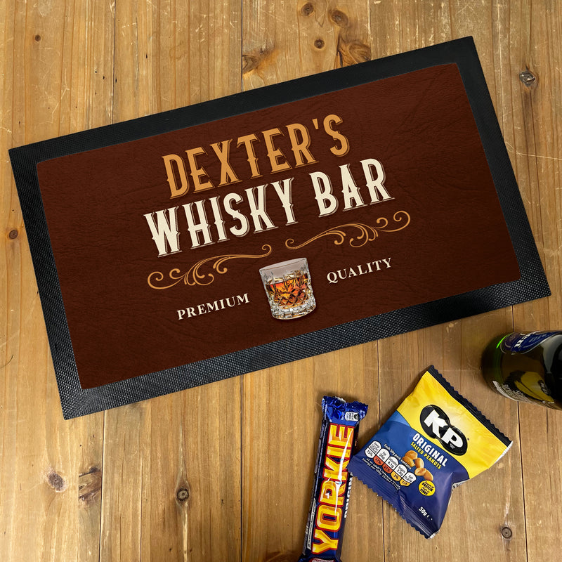 Personalised Whisky Bar Mat